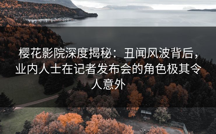 樱花影院深度揭秘：丑闻风波背后，业内人士在记者发布会的角色极其令人意外